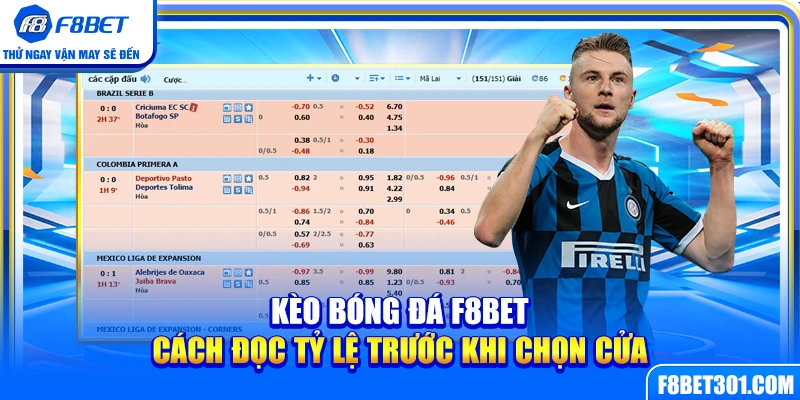 Kèo Bóng Đá F8BET – Cách Đọc Tỷ Lệ Trước Khi Chọn Cửa