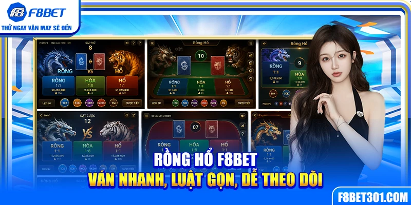 Rồng Hổ F8BET – Ván Nhanh, Luật Gọn, Dễ Theo Dõi