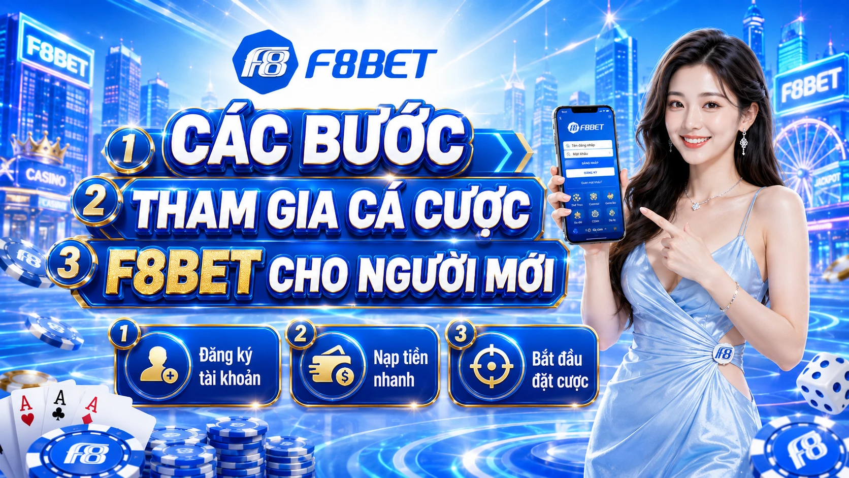 Các bước tham gia cá cược F8BET cho người mới 