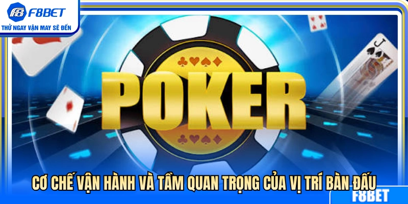 Poker F8BET – Cách Theo Tố Và Dừng Đúng Lúc Khi Vào Bàn 2 Cách thức hoạt động và vai trò then chốt của vị trí trong poker F8BET