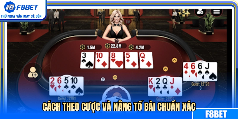 Poker F8BET – Cách Theo Tố Và Dừng Đúng Lúc Khi Vào Bàn 3 Bí quyết theo cược và tăng tiền tố cực chuẩn