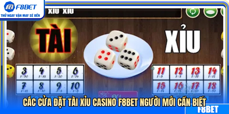 Những cửa cược tài xỉu F8BET tân thủ cần nắm 